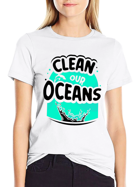 Clean Our Oceans Graphic Tee - Black