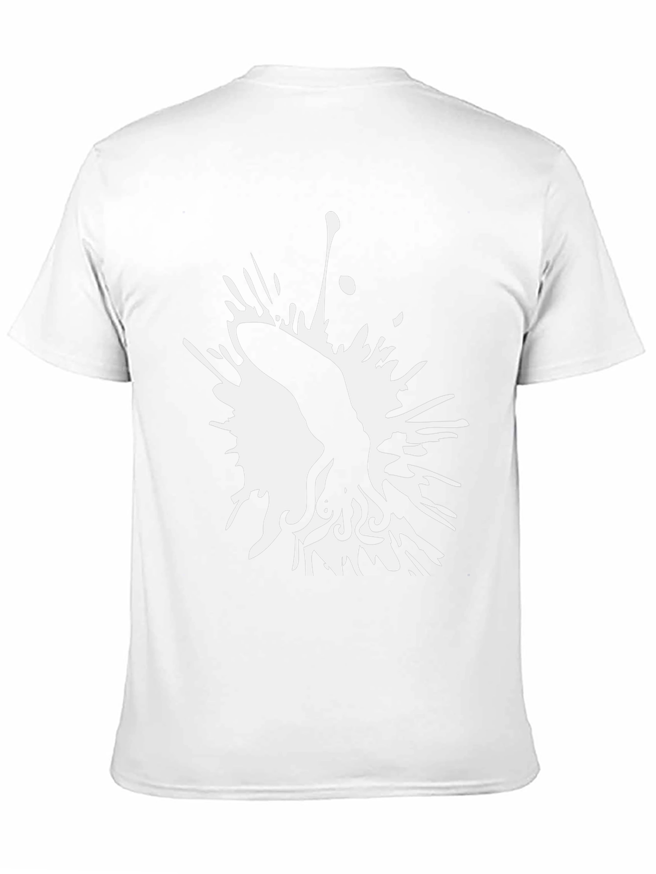 Squid Ink Splash Graphic Tee - Stylish Black T-Shirt