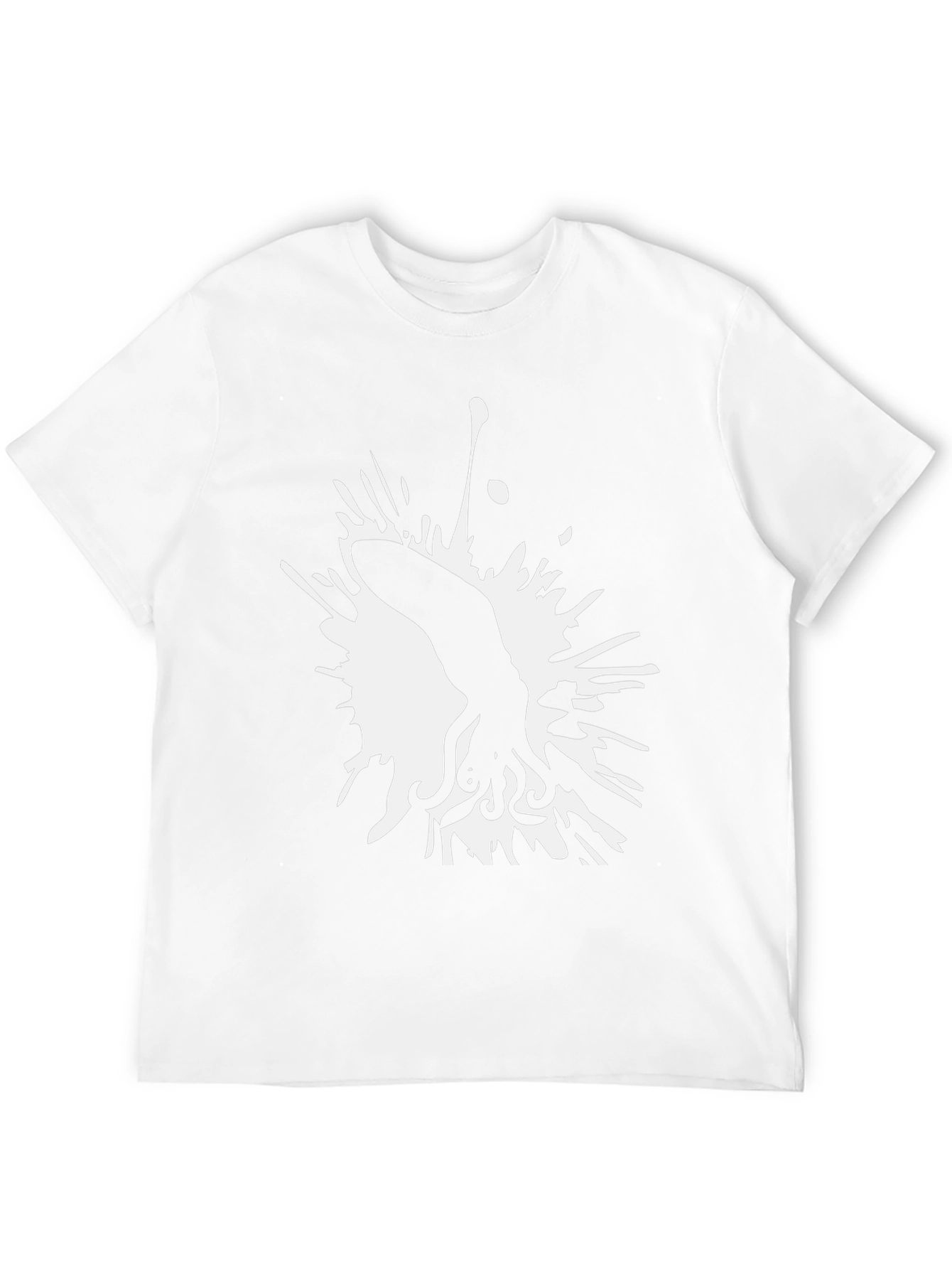 Squid Ink Splash Graphic Tee - Stylish Black T-Shirt