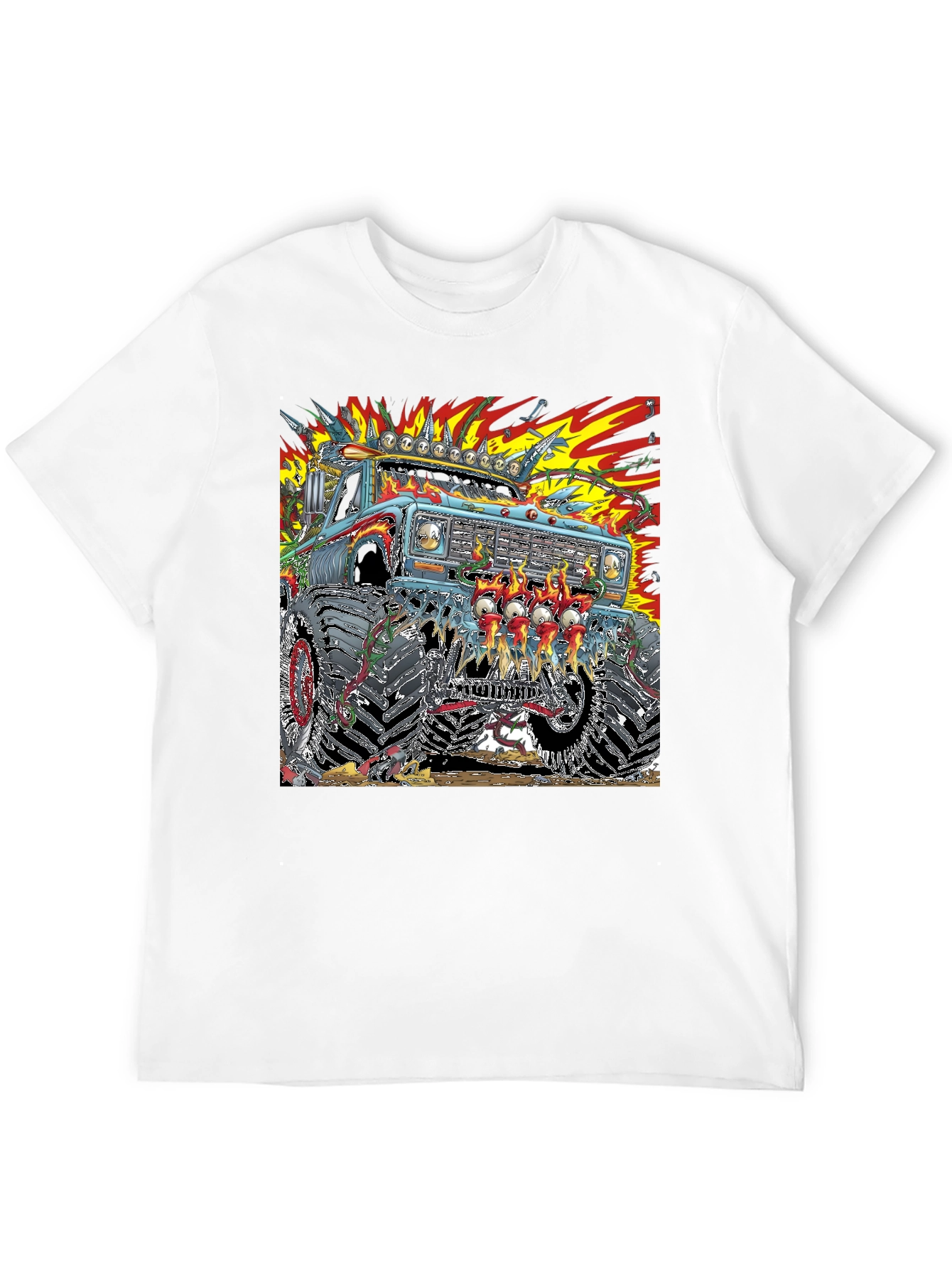 Monster Truck Graphic T-Shirt - Bold and Edgy Design