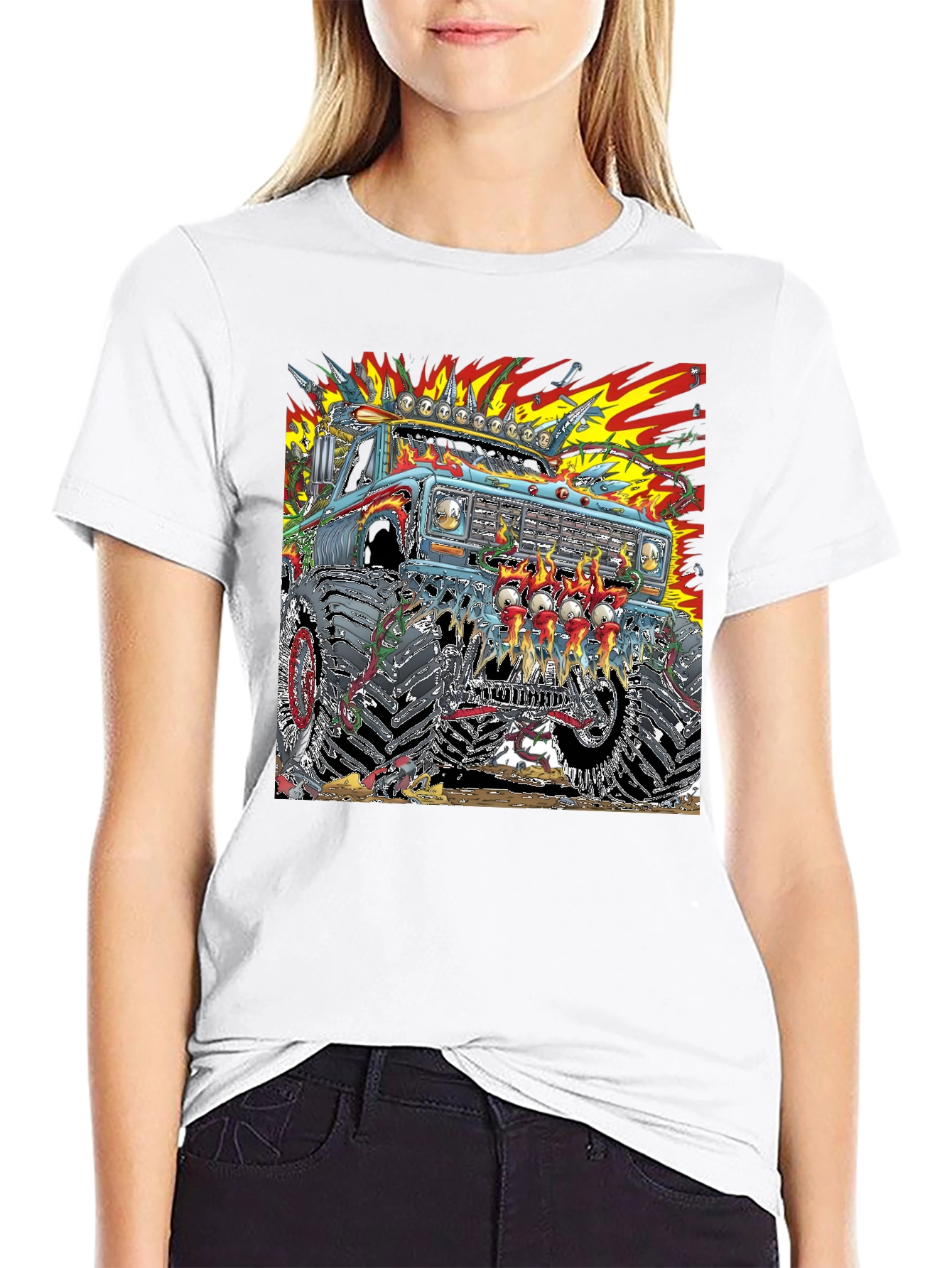 Monster Truck Graphic T-Shirt - Bold and Edgy Design