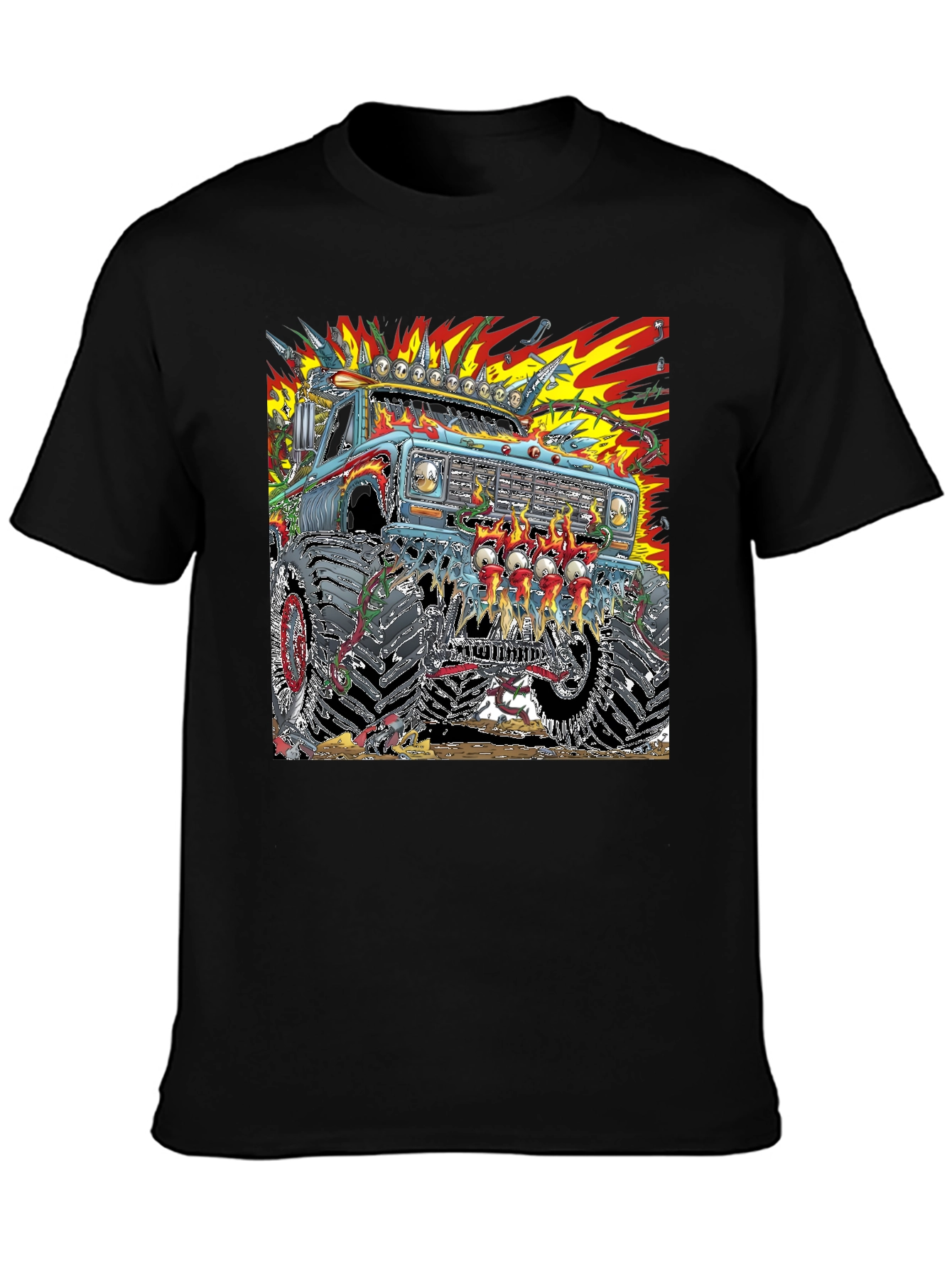 Monster Truck Graphic T-Shirt - Bold and Edgy Design