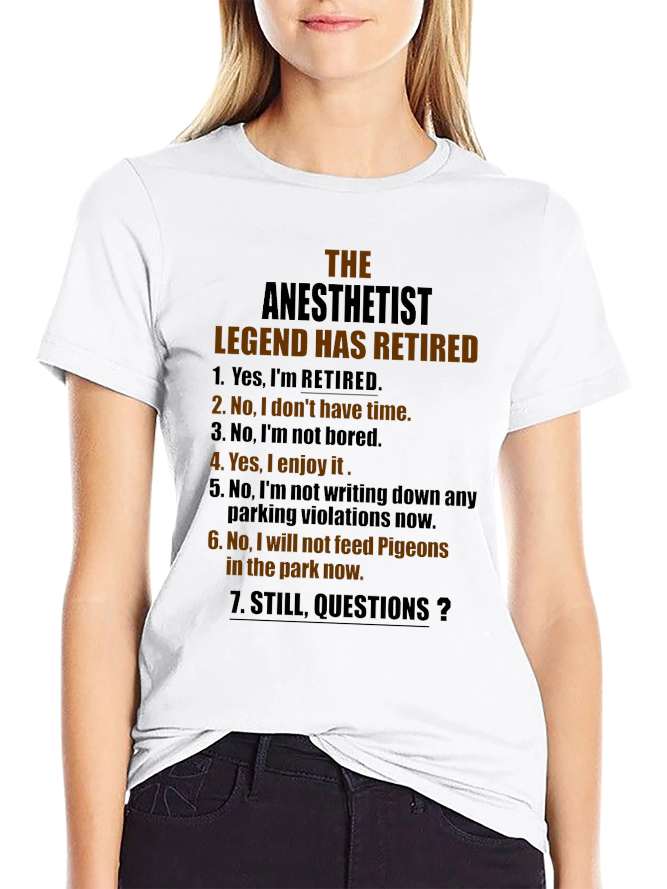 Retired Anesthetist Legend T-Shirt
