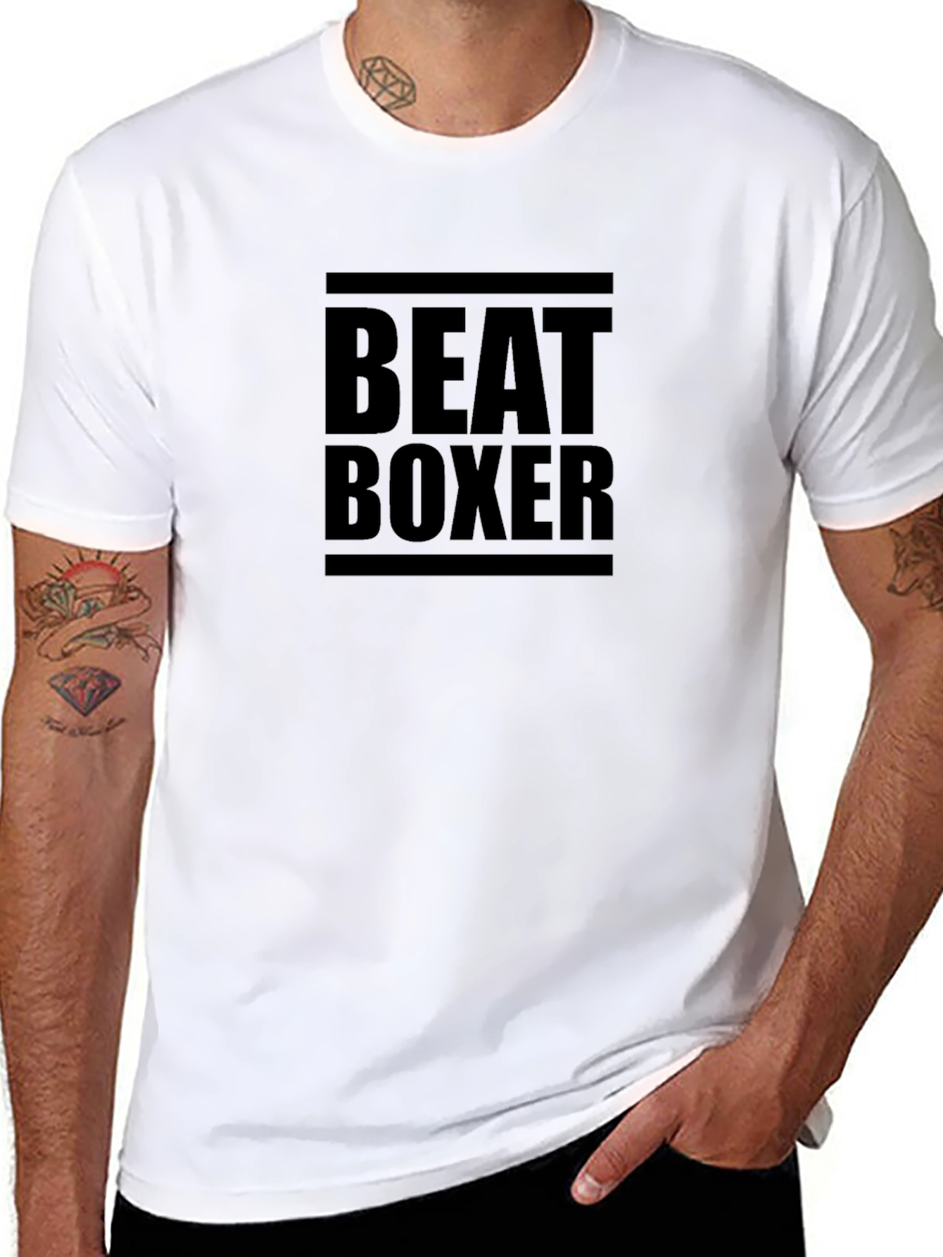Beat Boxer Black Graphic Tee