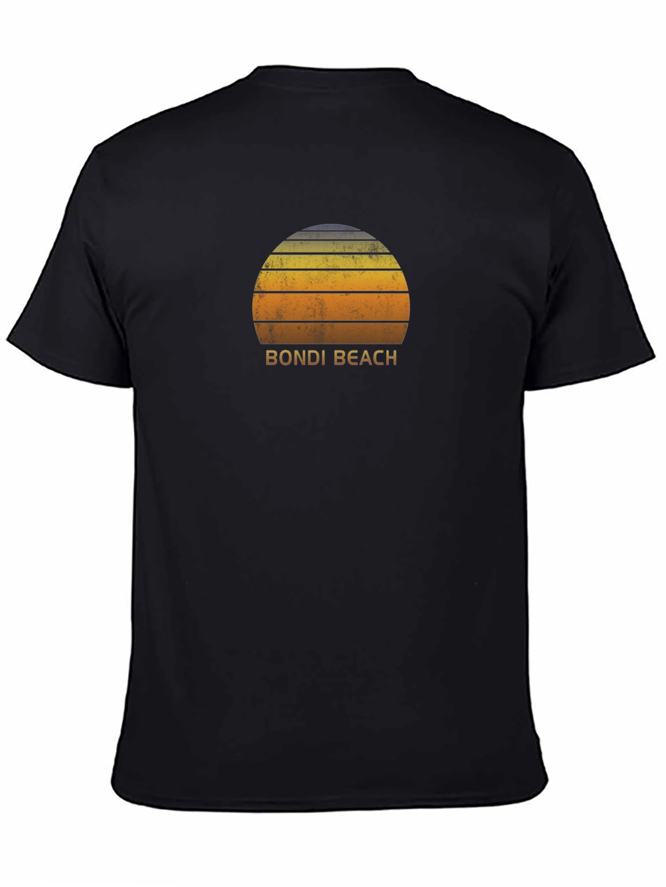 Bondi Beach Sunset Graphic Tee - Black