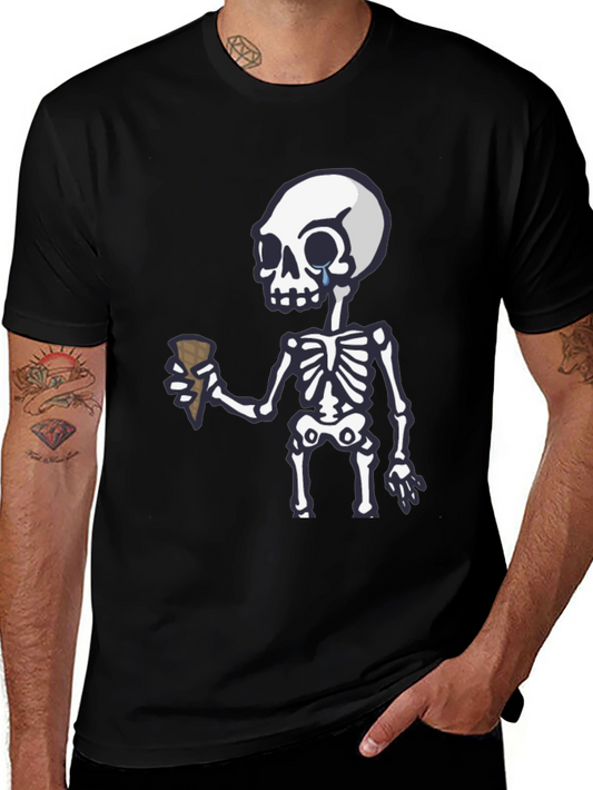 Crying Skeleton Ice Cream T-Shirt