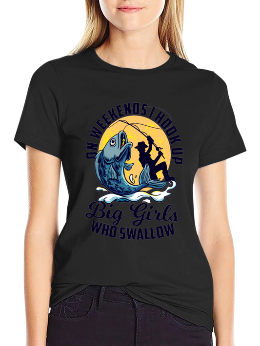 Fishing Hook Up Graphic T-Shirt