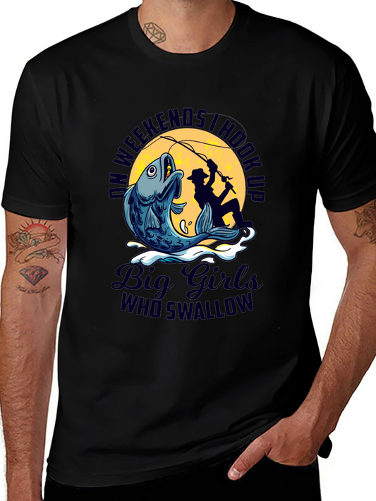 Fishing Hook Up Graphic T-Shirt