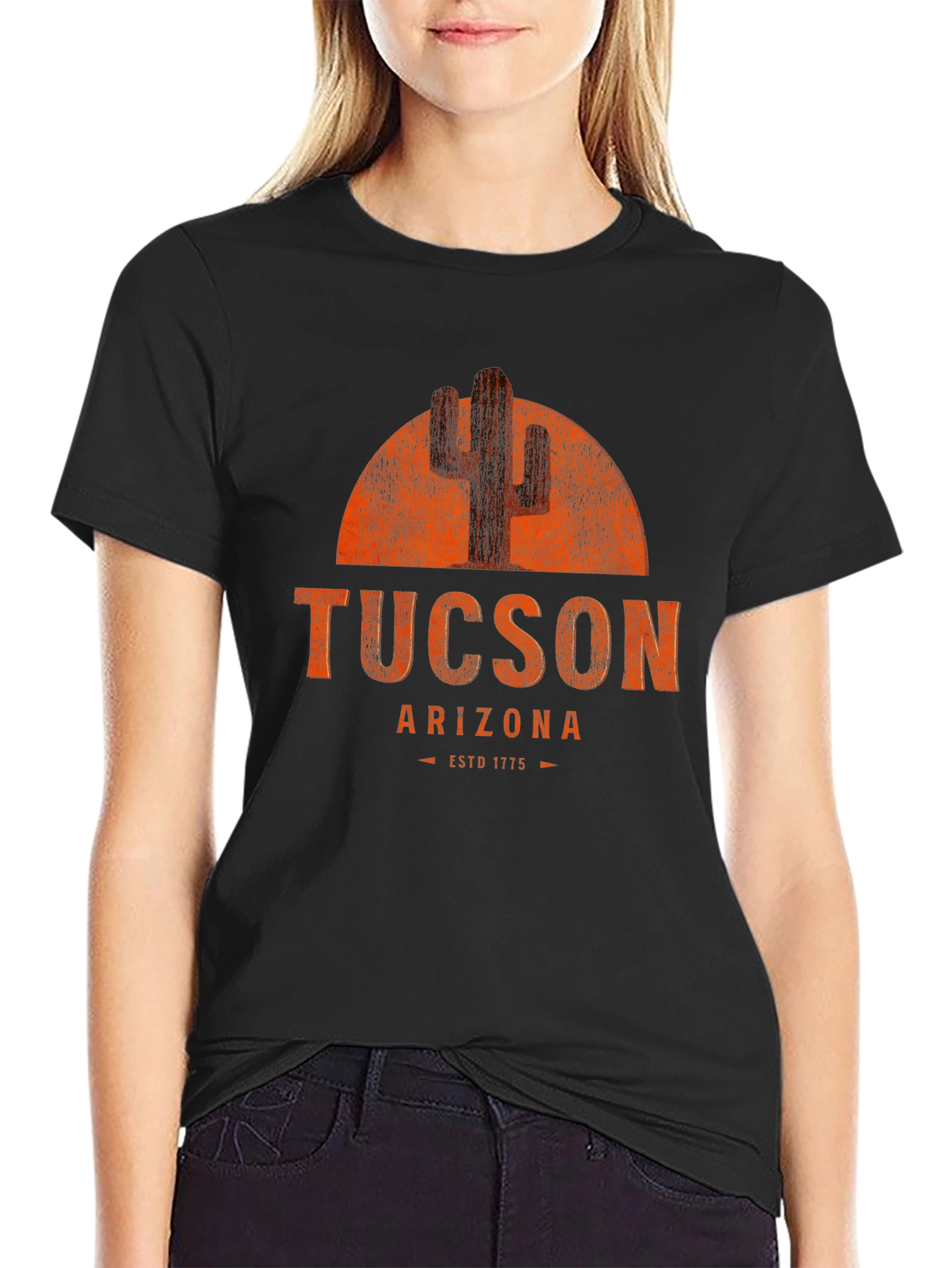 Tucson Arizona Cactus Graphic T-Shirt - ESTD 1775