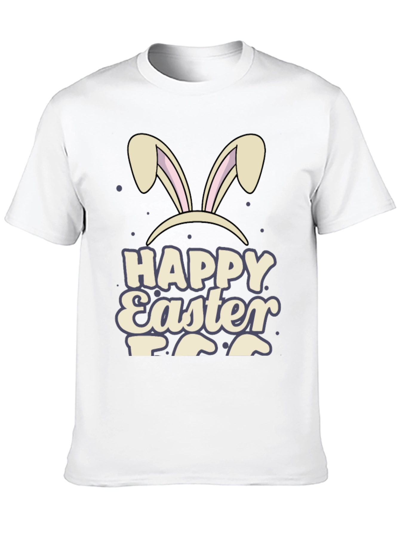 Happy Easter Bunny Ears Graphic T-Shirt