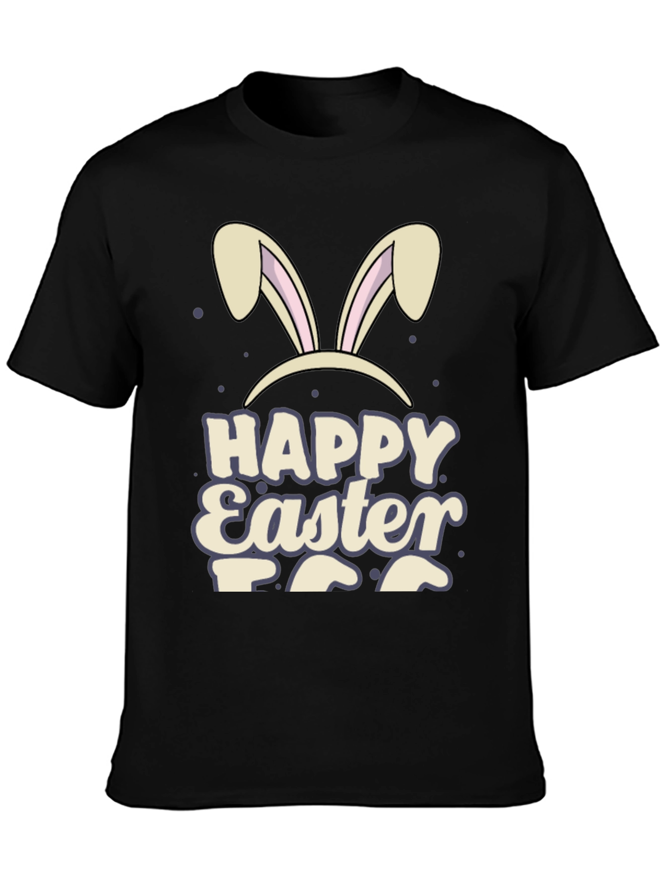 Happy Easter Bunny Ears Graphic T-Shirt