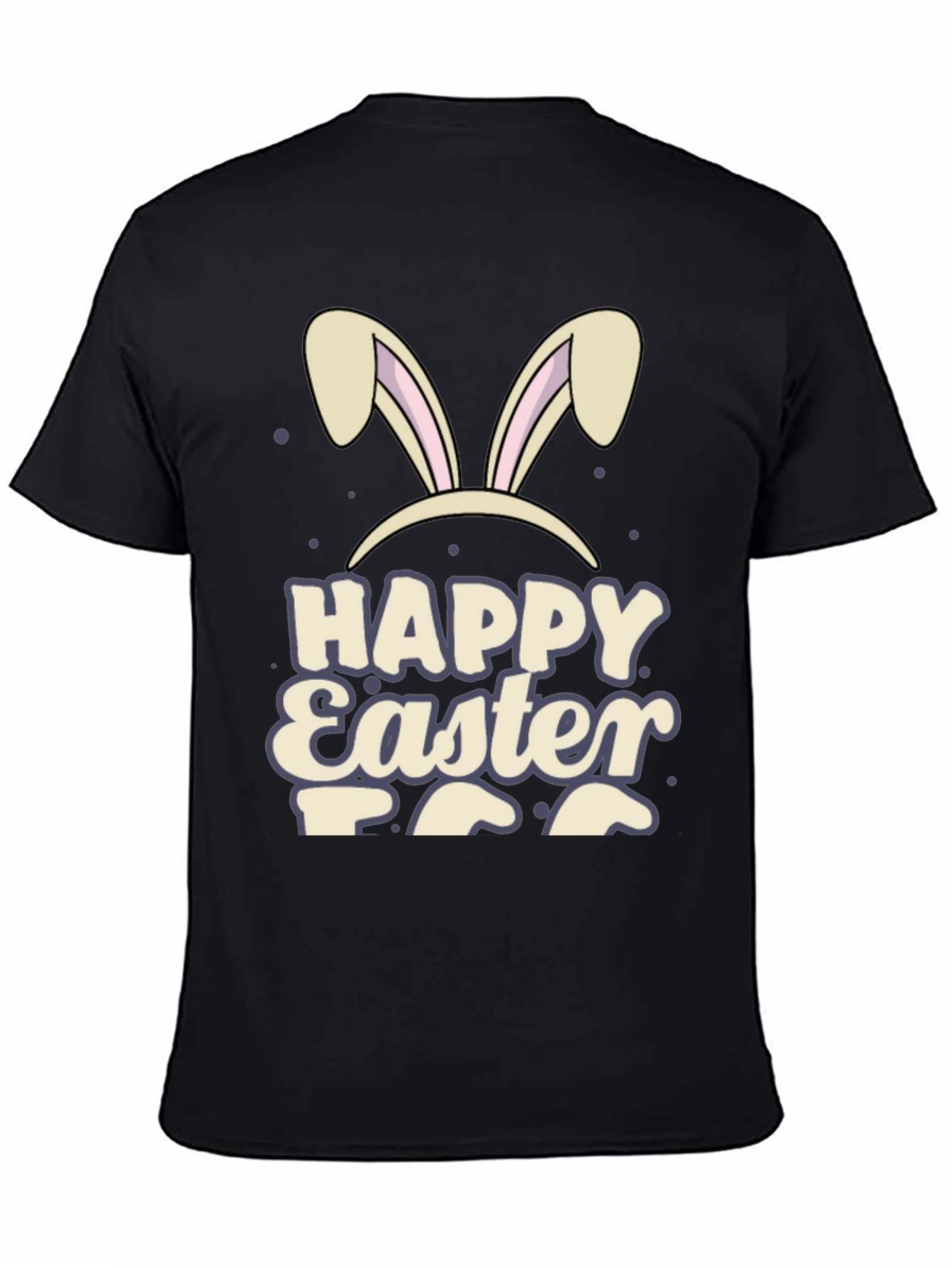 Happy Easter Bunny Ears Graphic T-Shirt
