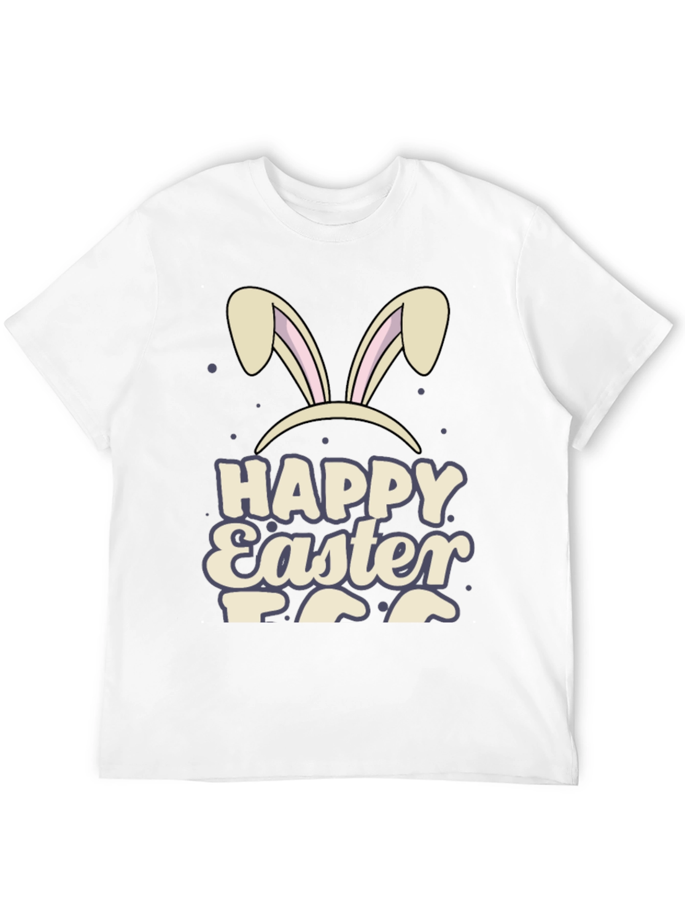 Happy Easter Bunny Ears Graphic T-Shirt