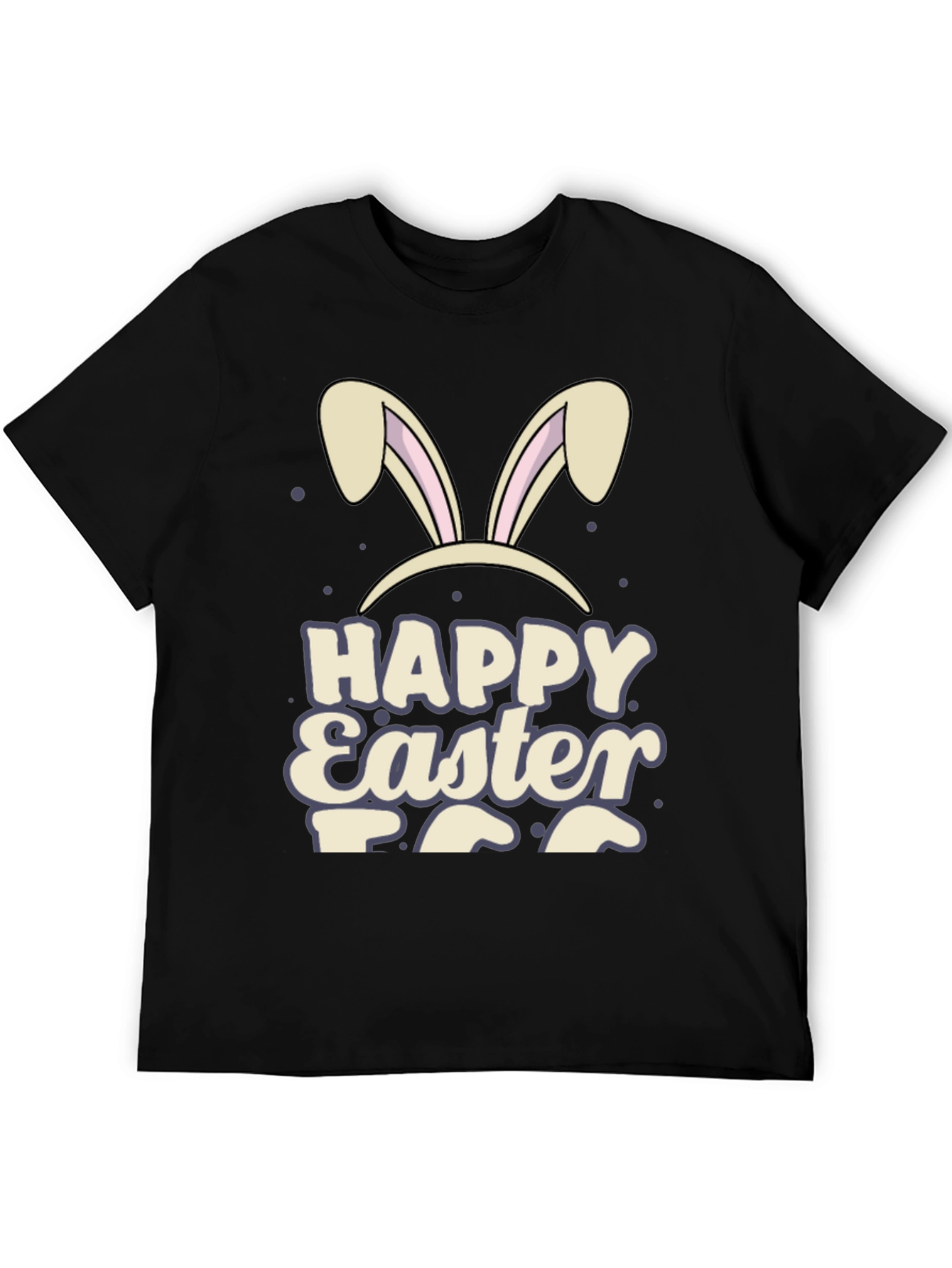 Happy Easter Bunny Ears Graphic T-Shirt