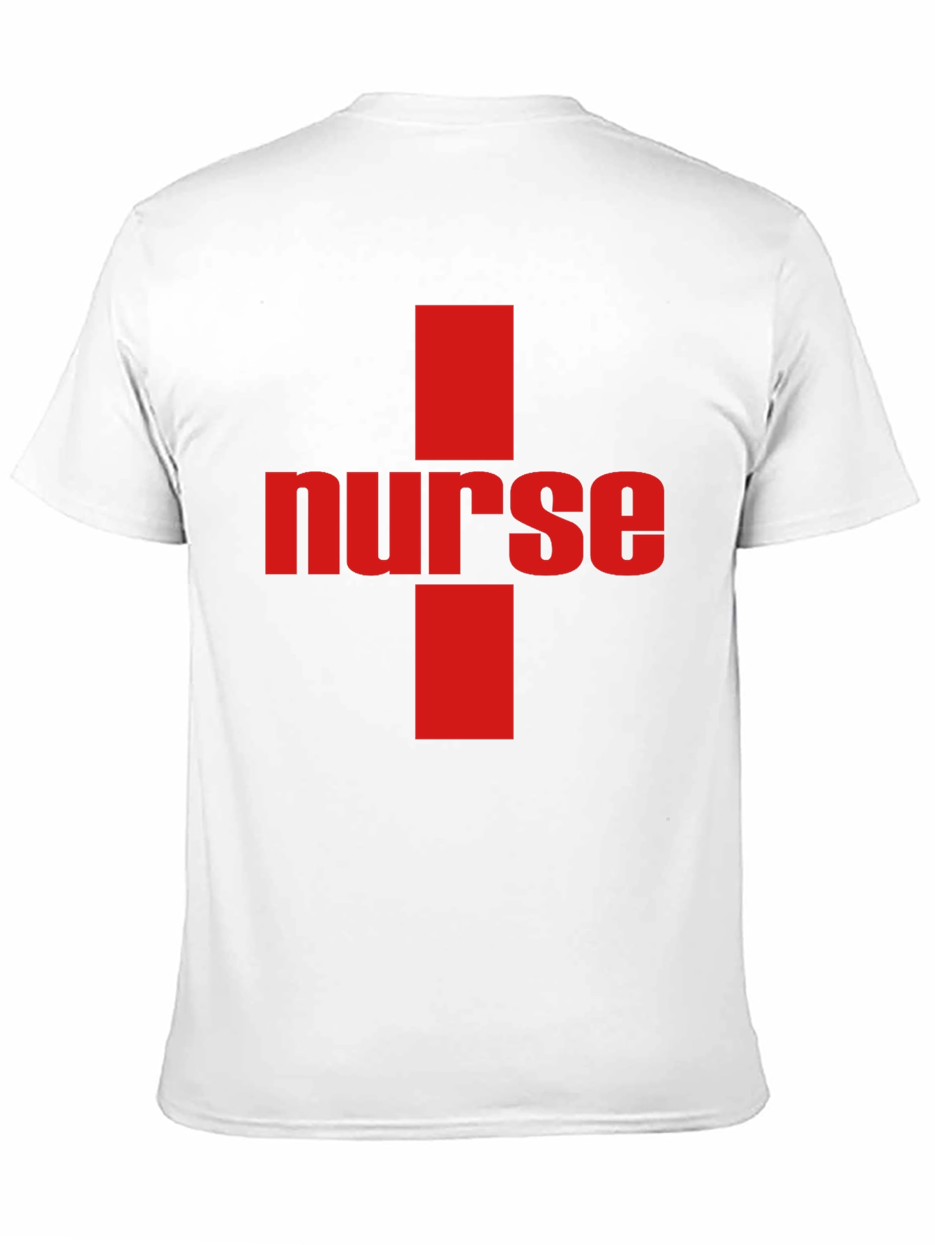 Nurse Cross Graphic Tee - Black Cotton T-Shirt