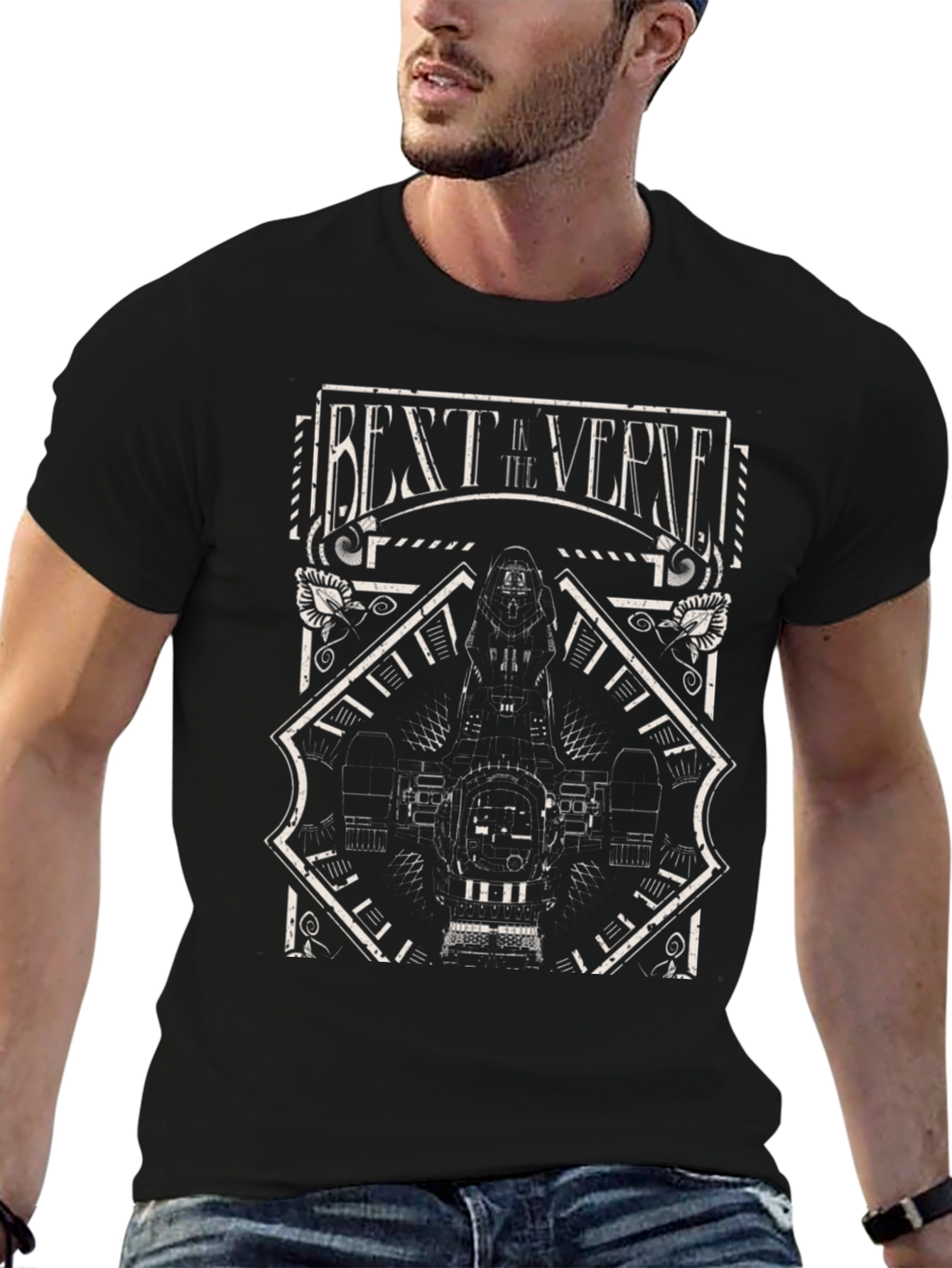 Best Verse Graphic T-Shirt - Black Cotton Tee