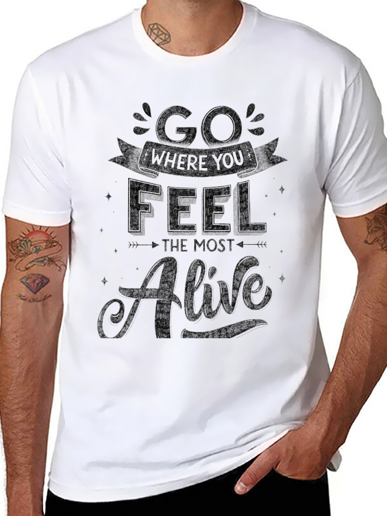 Go Where You Feel Most Alive Graphic Tee