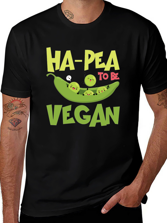 Ha-Pea to be Vegan Graphic T-Shirt