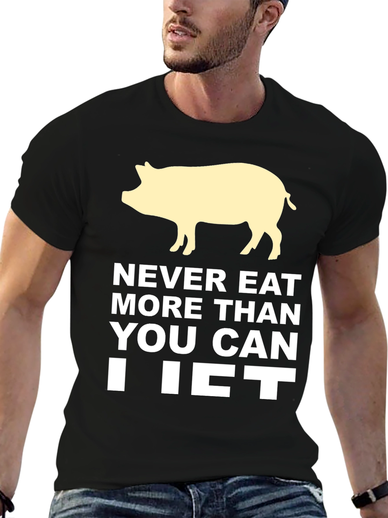 Never Eat More Than You Can Lift T-Shirt