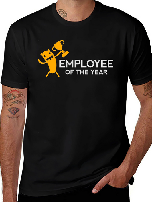 Employee of the Year Black Graphic Tee