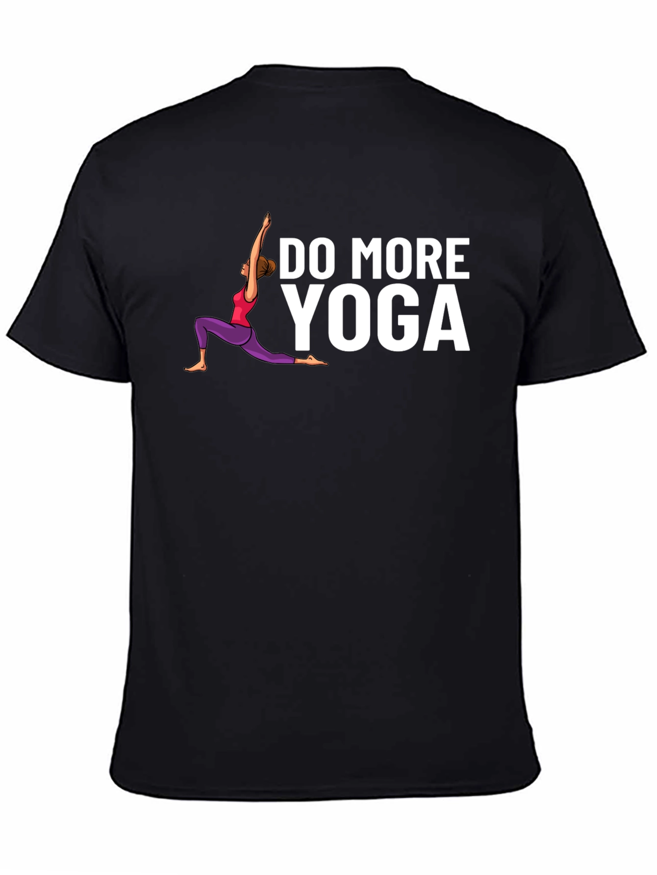 Do More Yoga Graphic Tee - Black