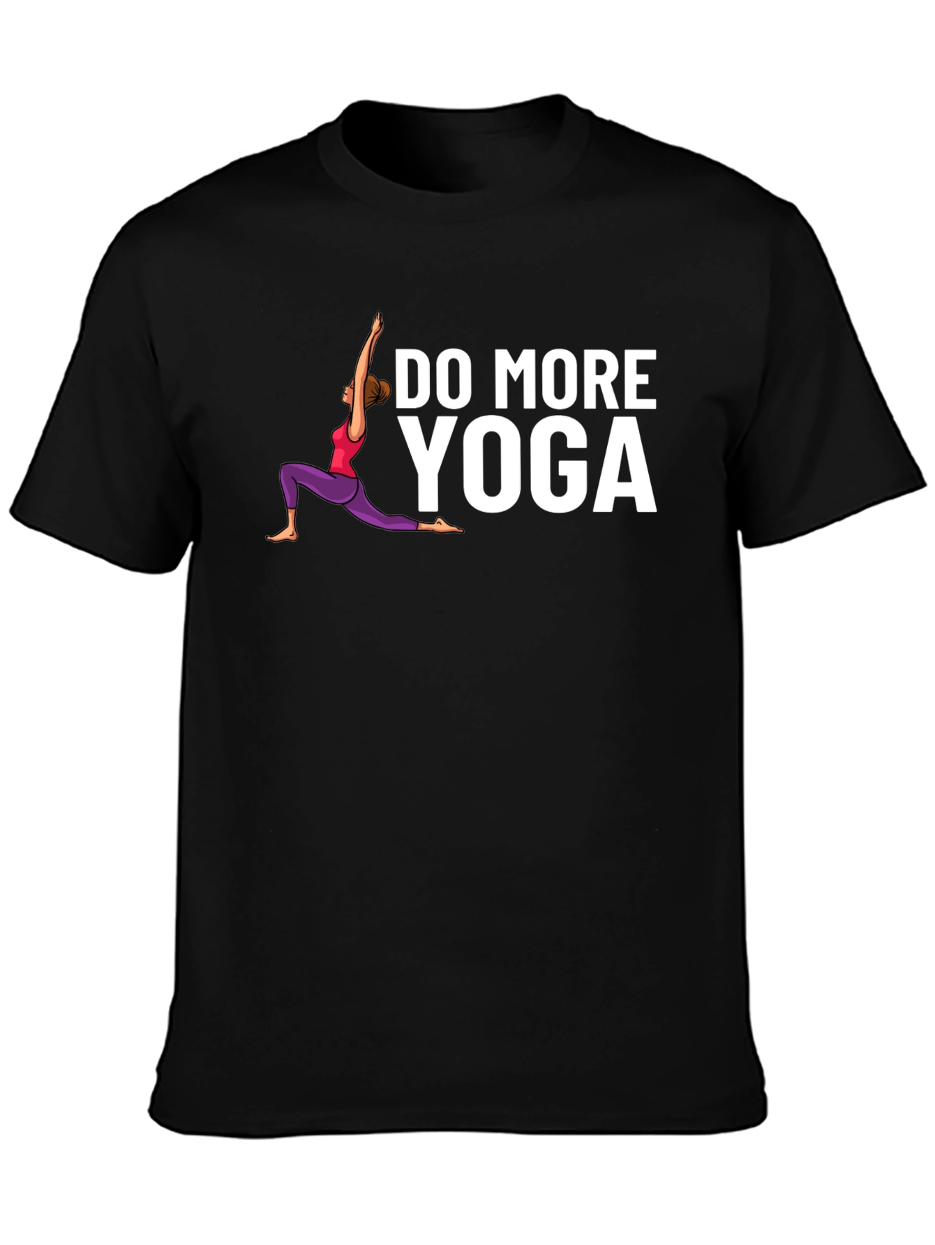 Do More Yoga Graphic Tee - Black