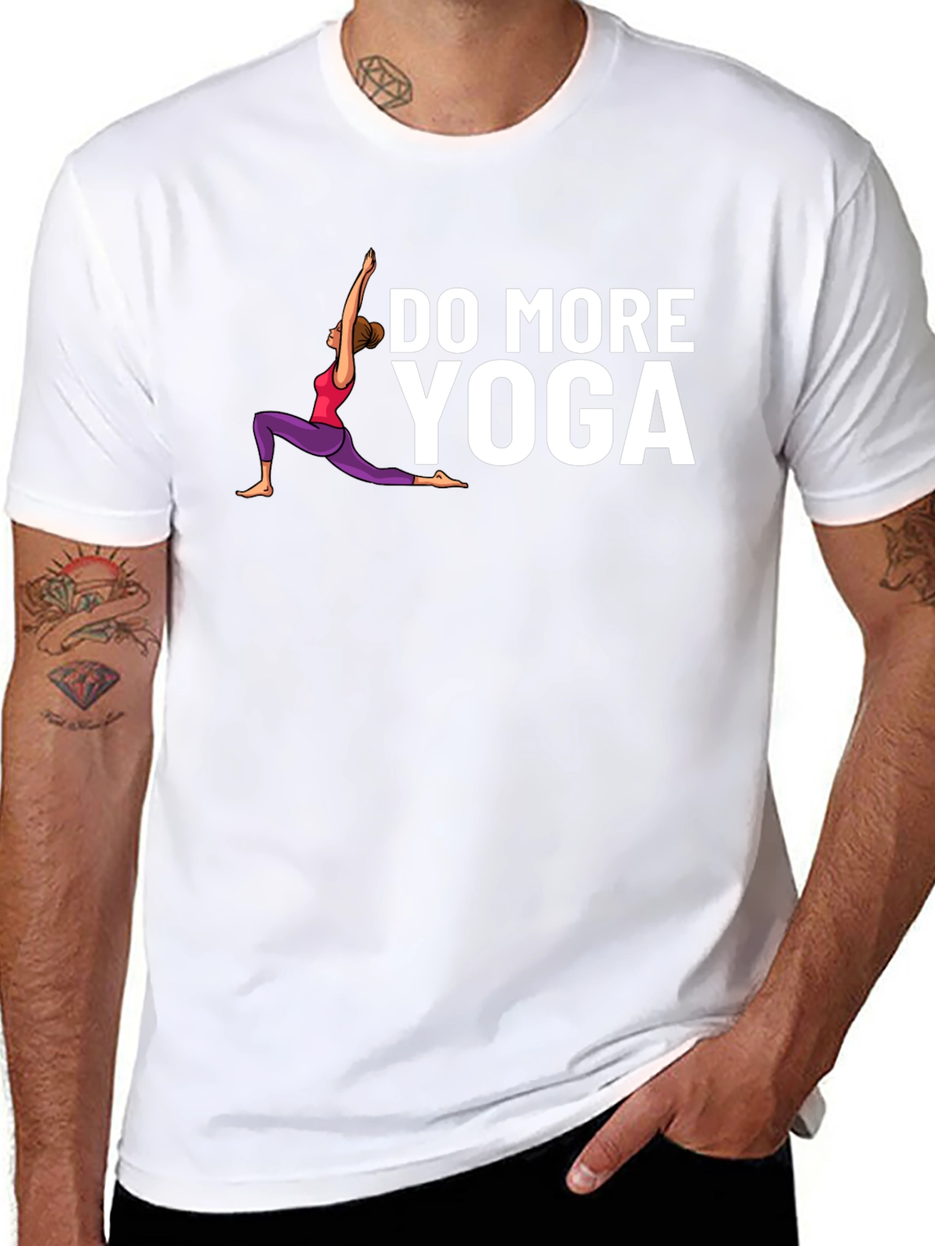 Do More Yoga Graphic Tee - Black