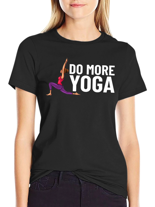 Do More Yoga Graphic Tee - Black