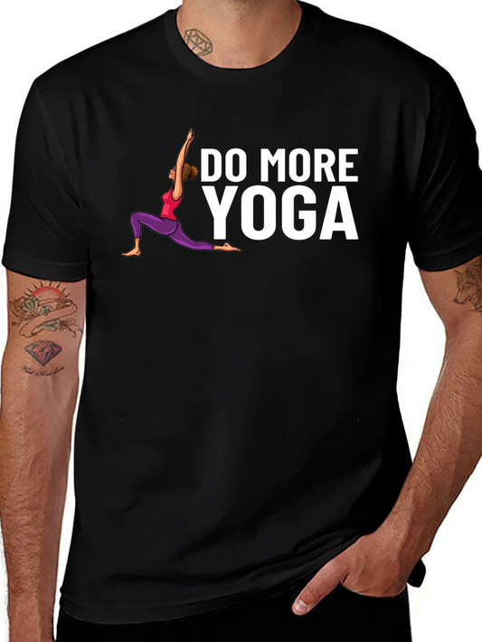 Do More Yoga Graphic Tee - Black
