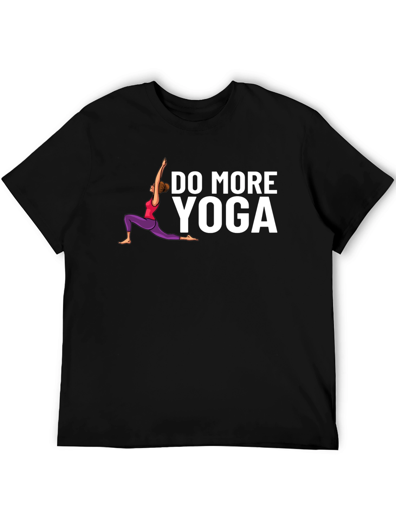Do More Yoga Graphic Tee - Black