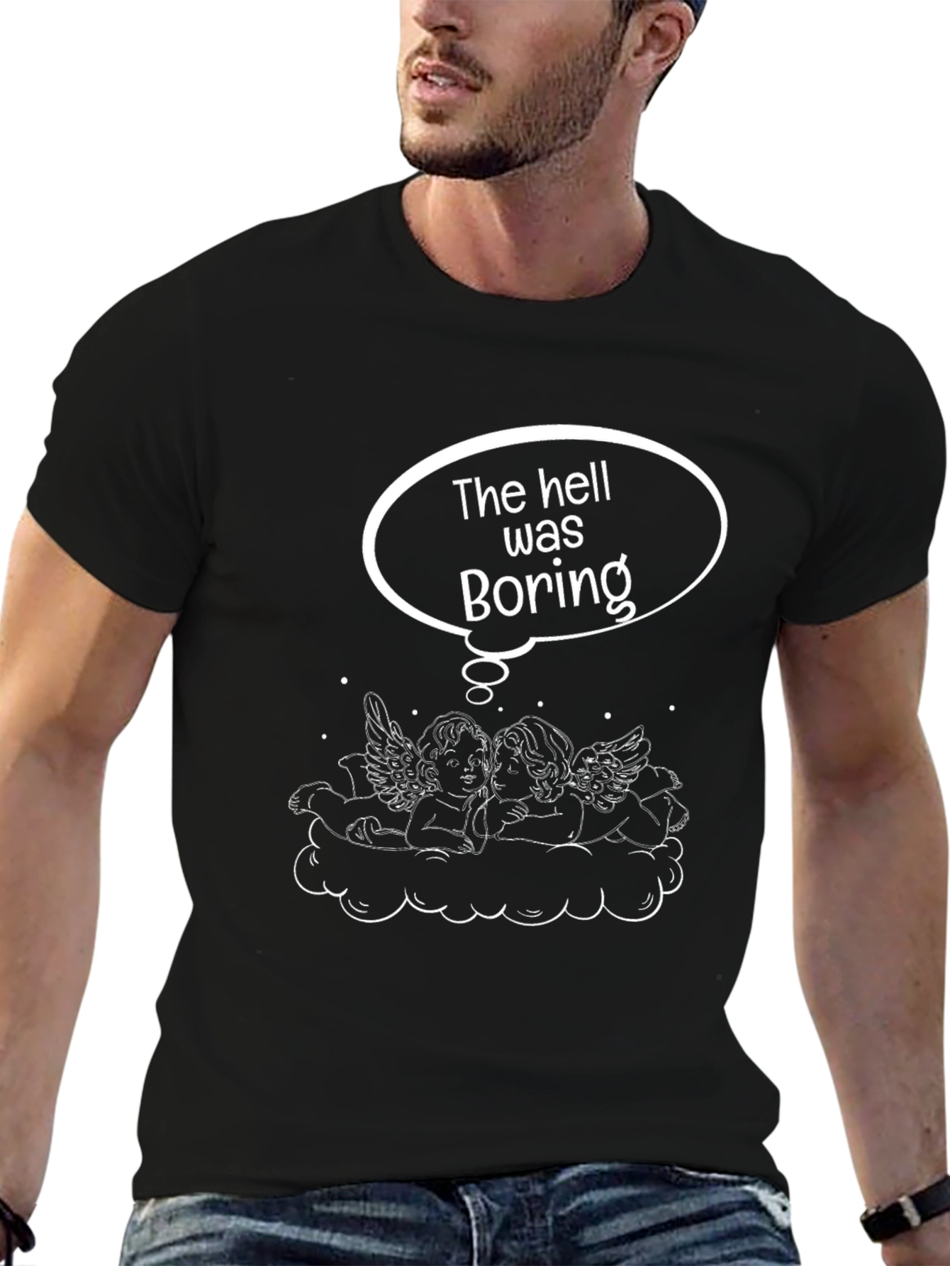 Boring Hell Angels Graphic T-Shirt