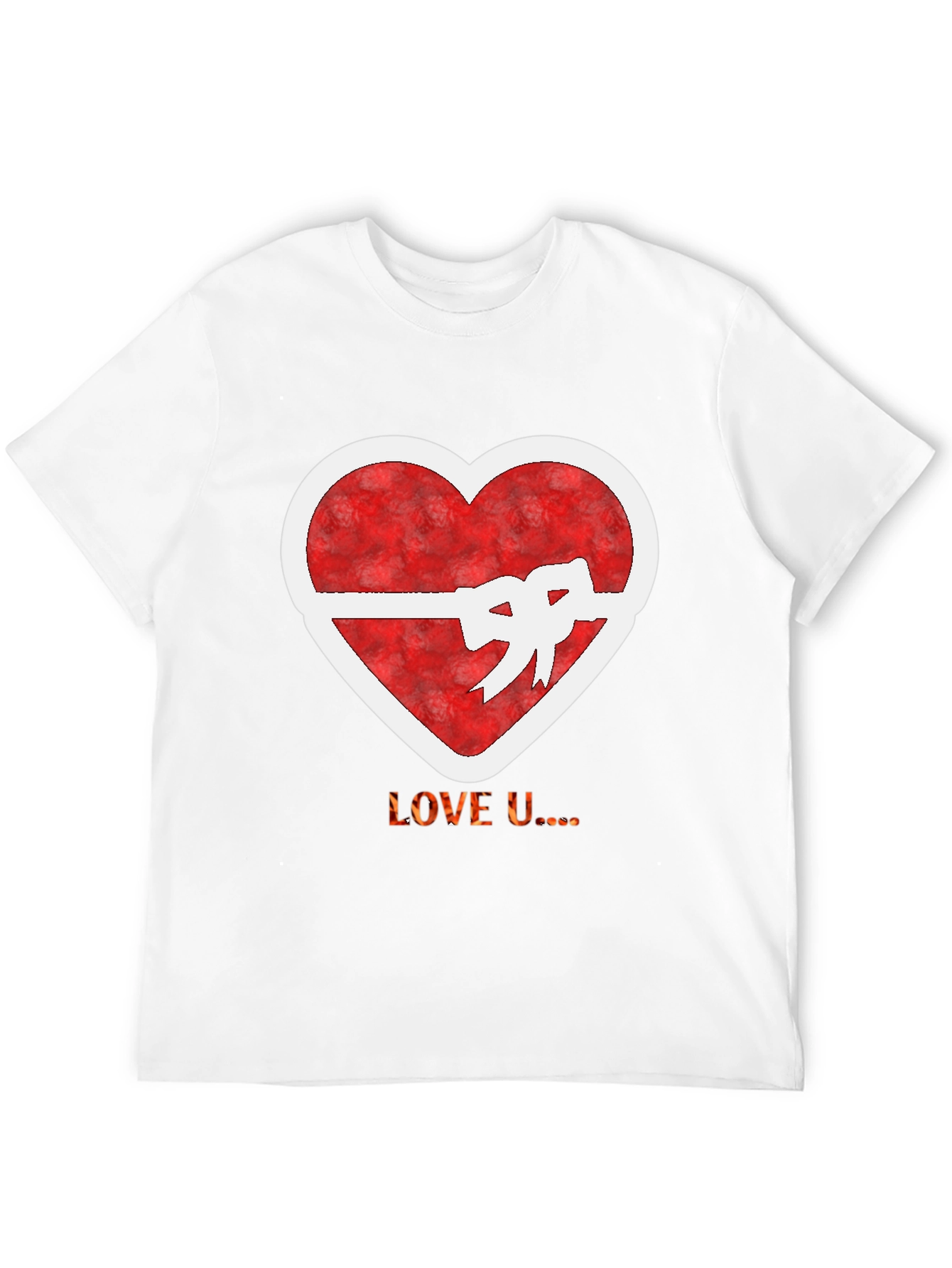 Heart Bow Graphic Tee - Love U...