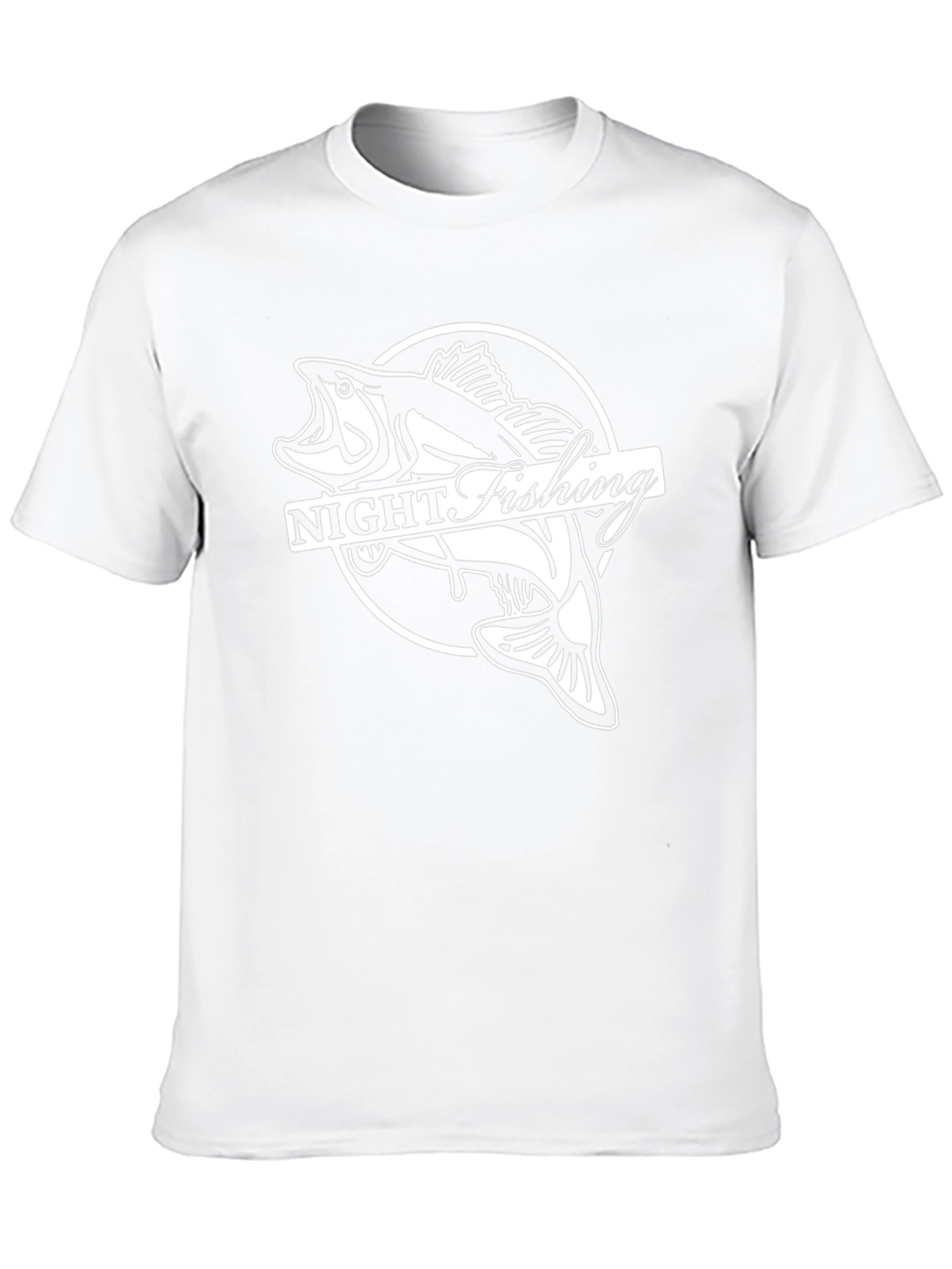Night Fishing Graphic T-Shirt - Bass Design