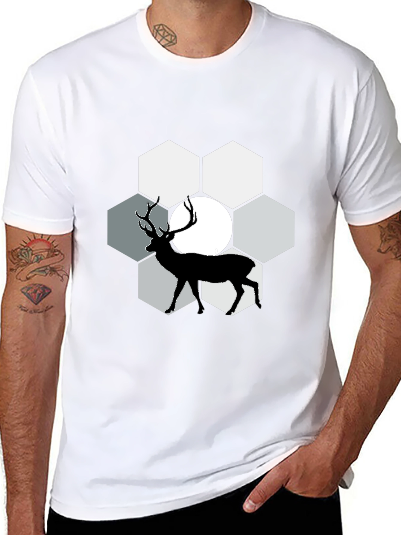 Deer Silhouette Graphic Tee