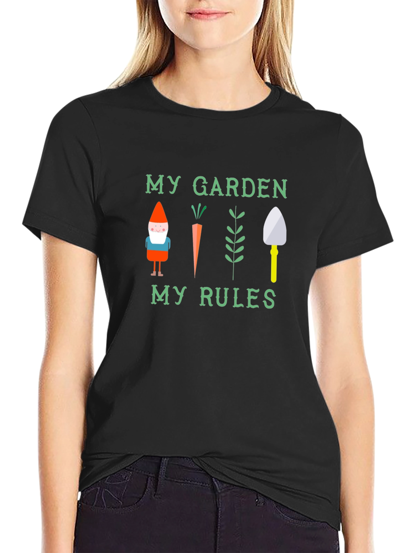 My Garden My Rules Black T-Shirt