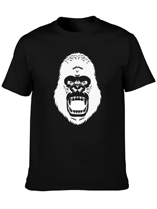 Black Gorilla Graphic Tee - Mens Casual T-Shirt
