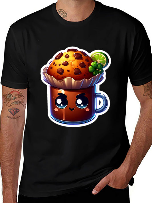 Cute Kawaii Cupcake Graphic T-Shirt