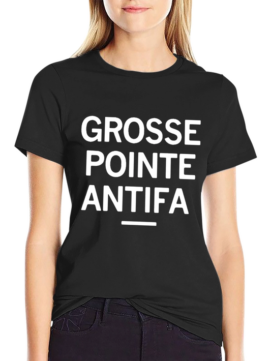 Grosse Pointe Antifa Black T-Shirt