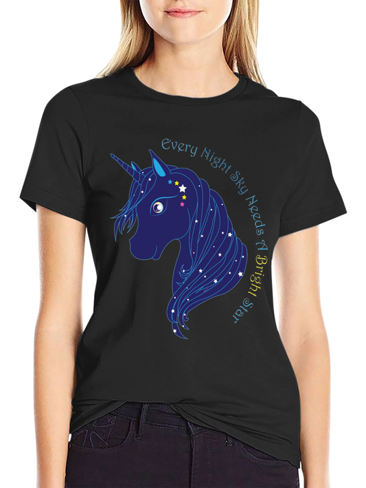 Every Night Sky Needs a Bright Star Unicorn T-Shirt