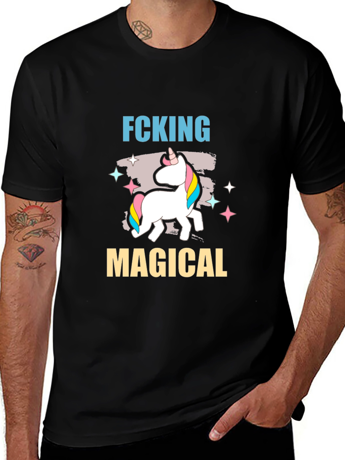 Fcking Magical Unicorn Graphic T-Shirt