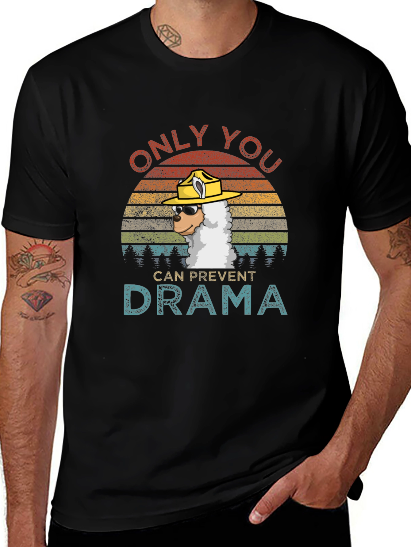 Only You Can Prevent Drama Llama T-Shirt