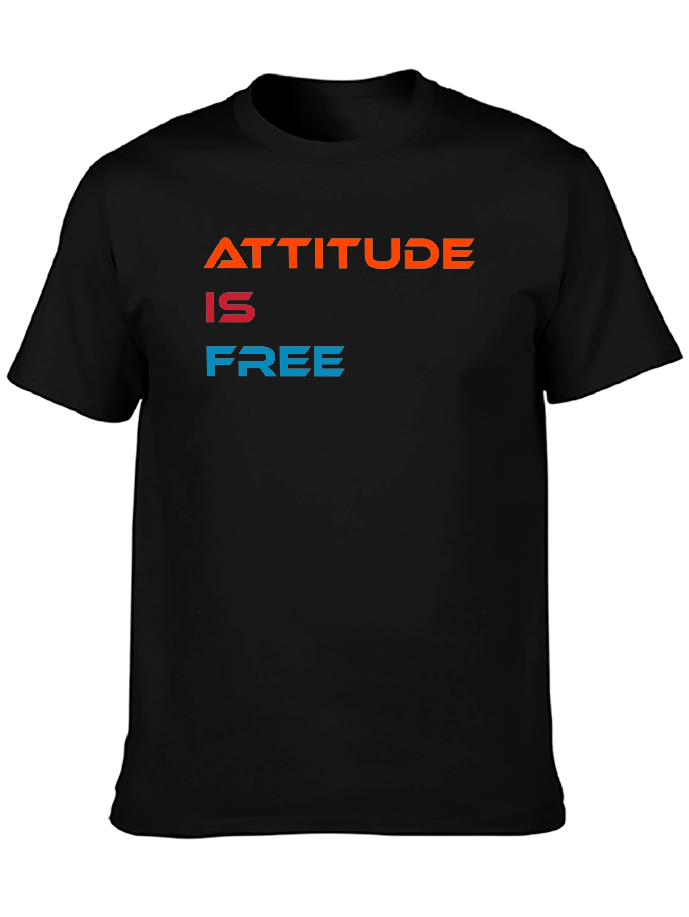Attitude is Free Graphic Tee - Black