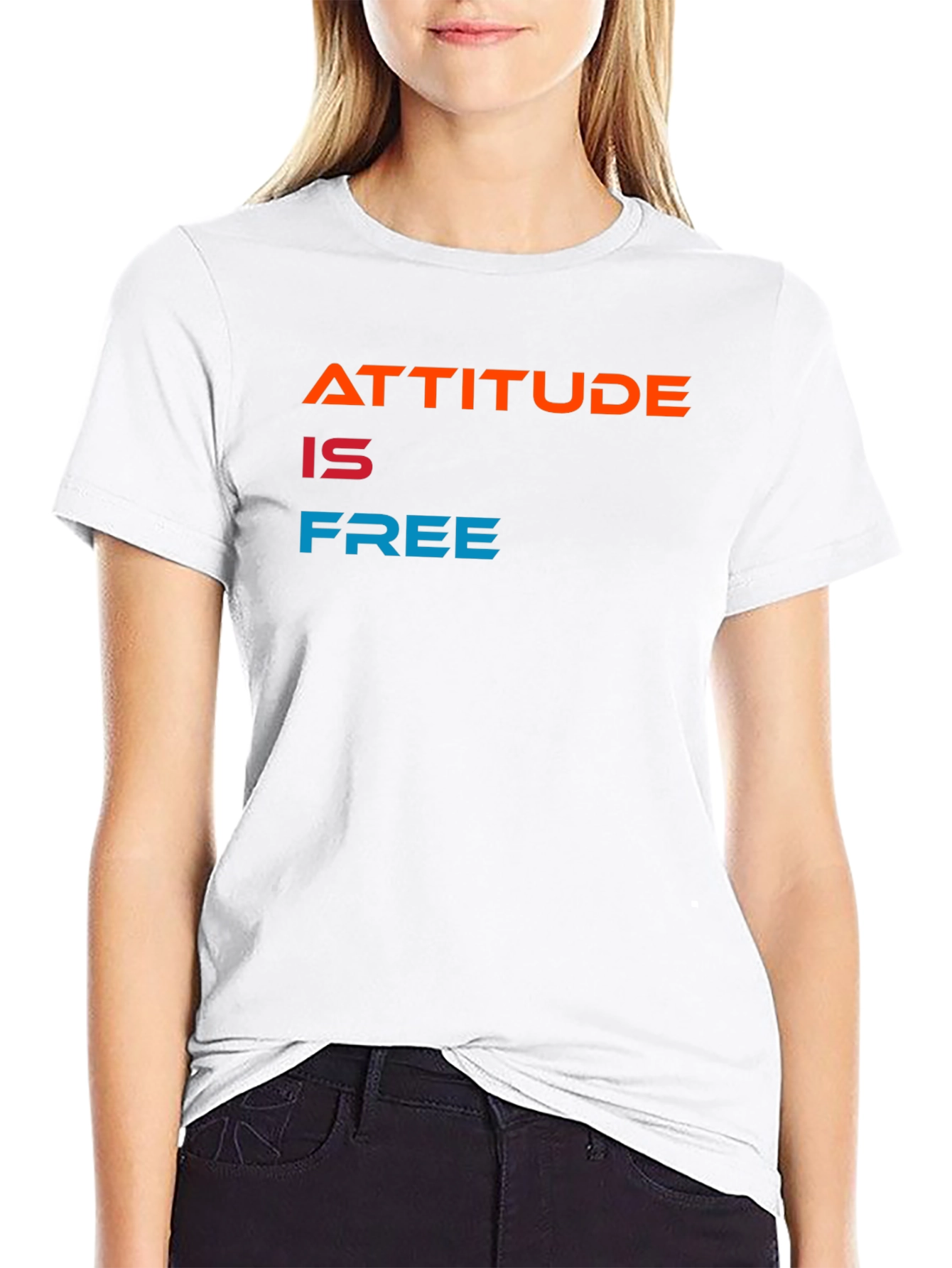 Attitude is Free Graphic Tee - Black