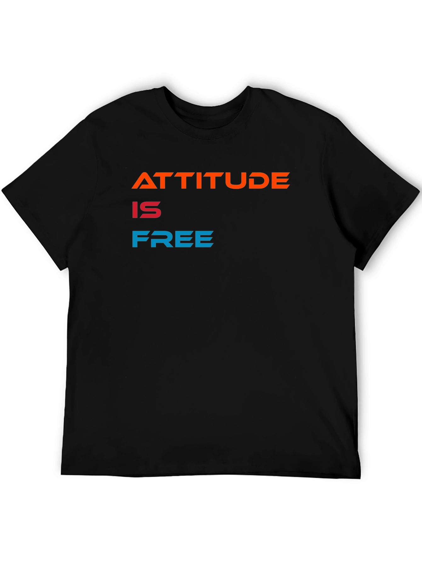 Attitude is Free Graphic Tee - Black