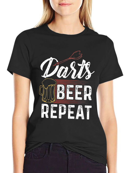 Darts Beer Repeat Graphic Tee