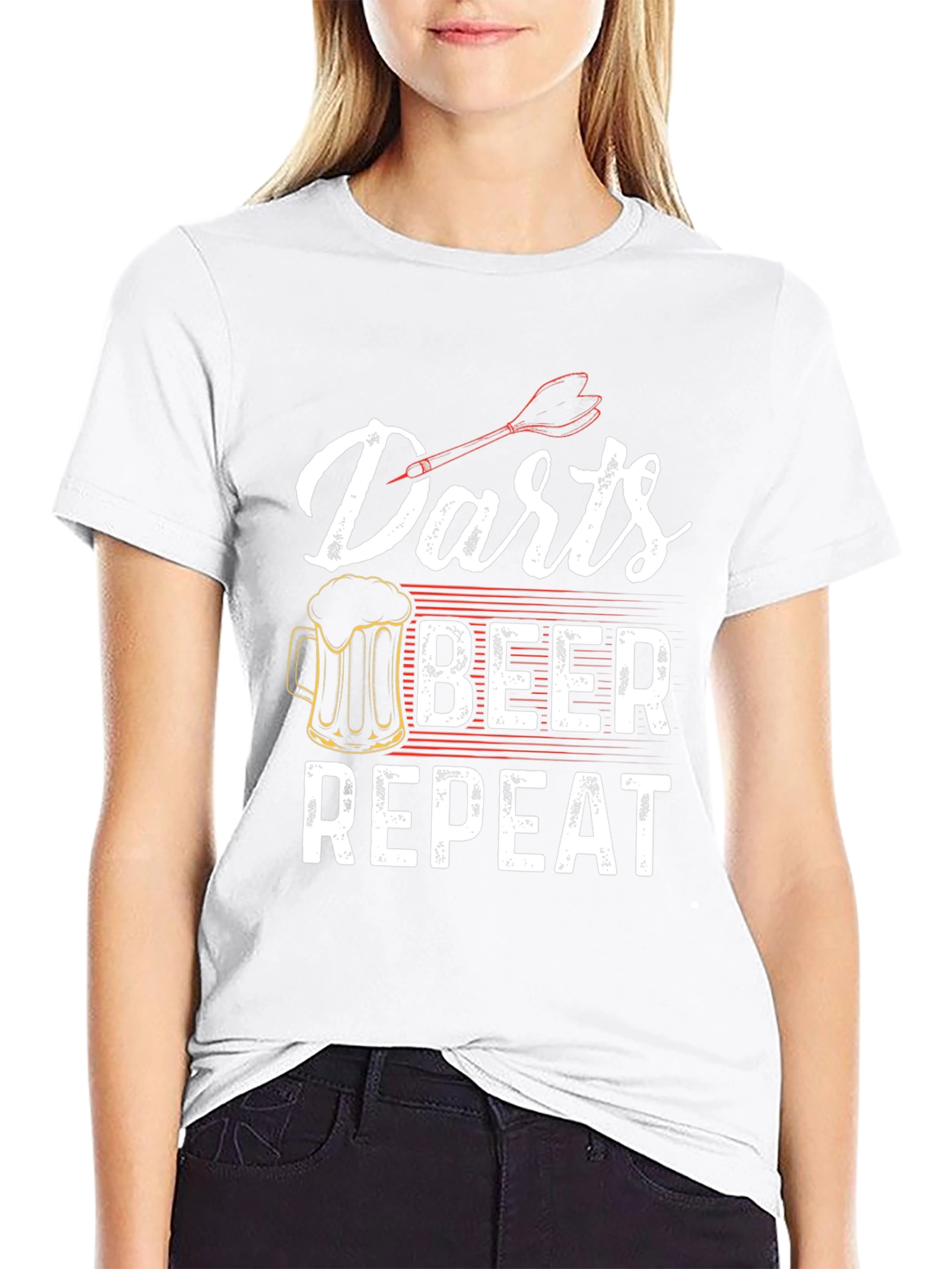 Darts Beer Repeat Graphic Tee