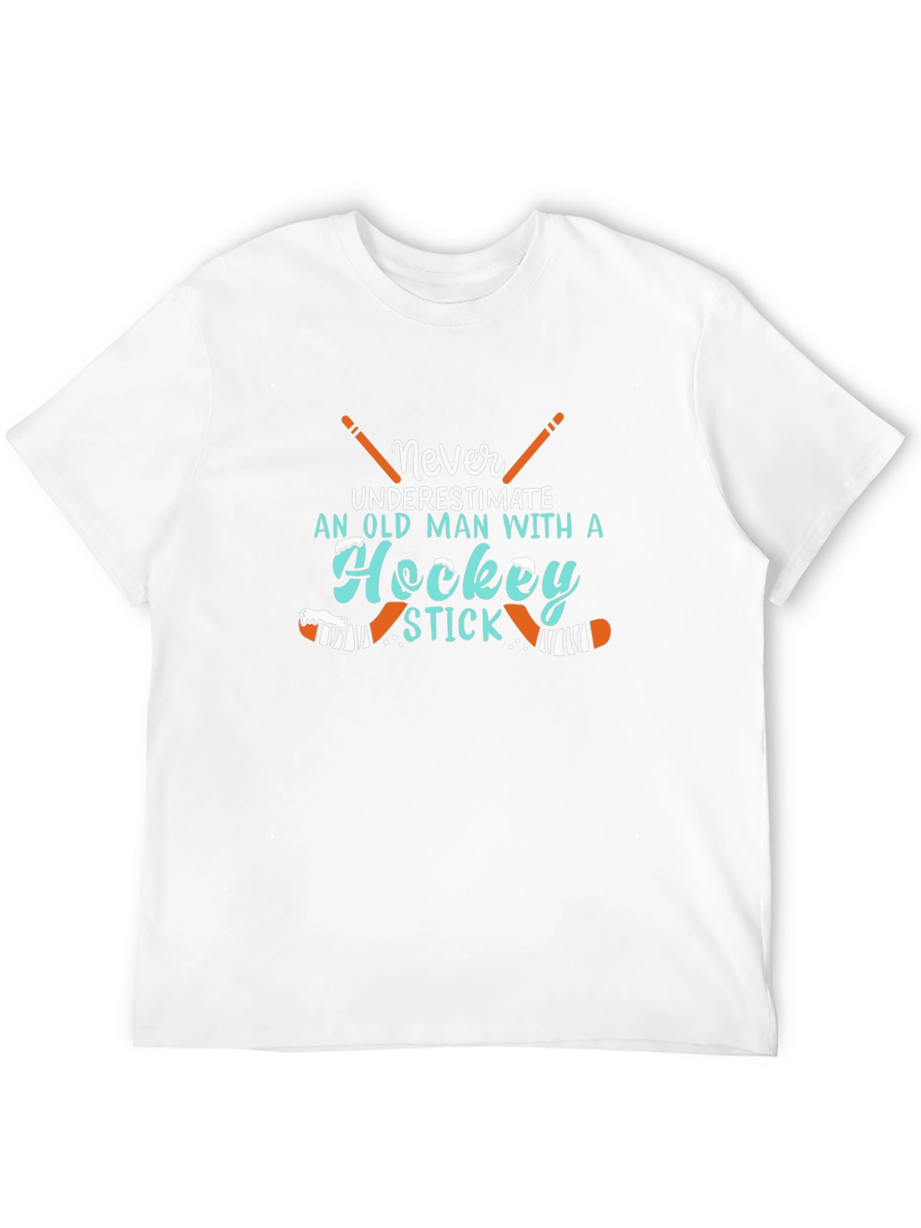 Never Underestimate Hockey Player Graphic Tee