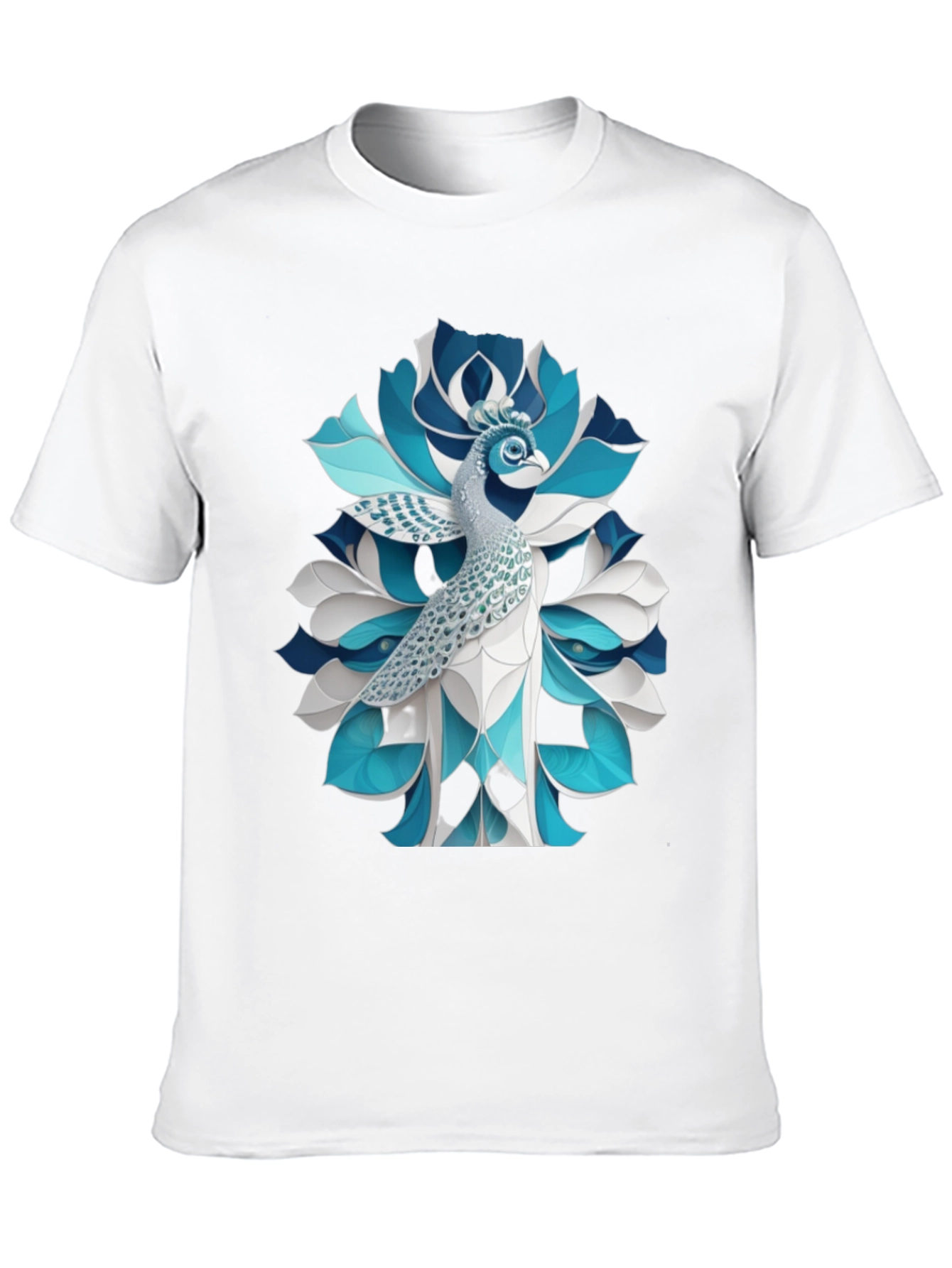 Peacock Graphic T-Shirt - Stylish Bird Tee