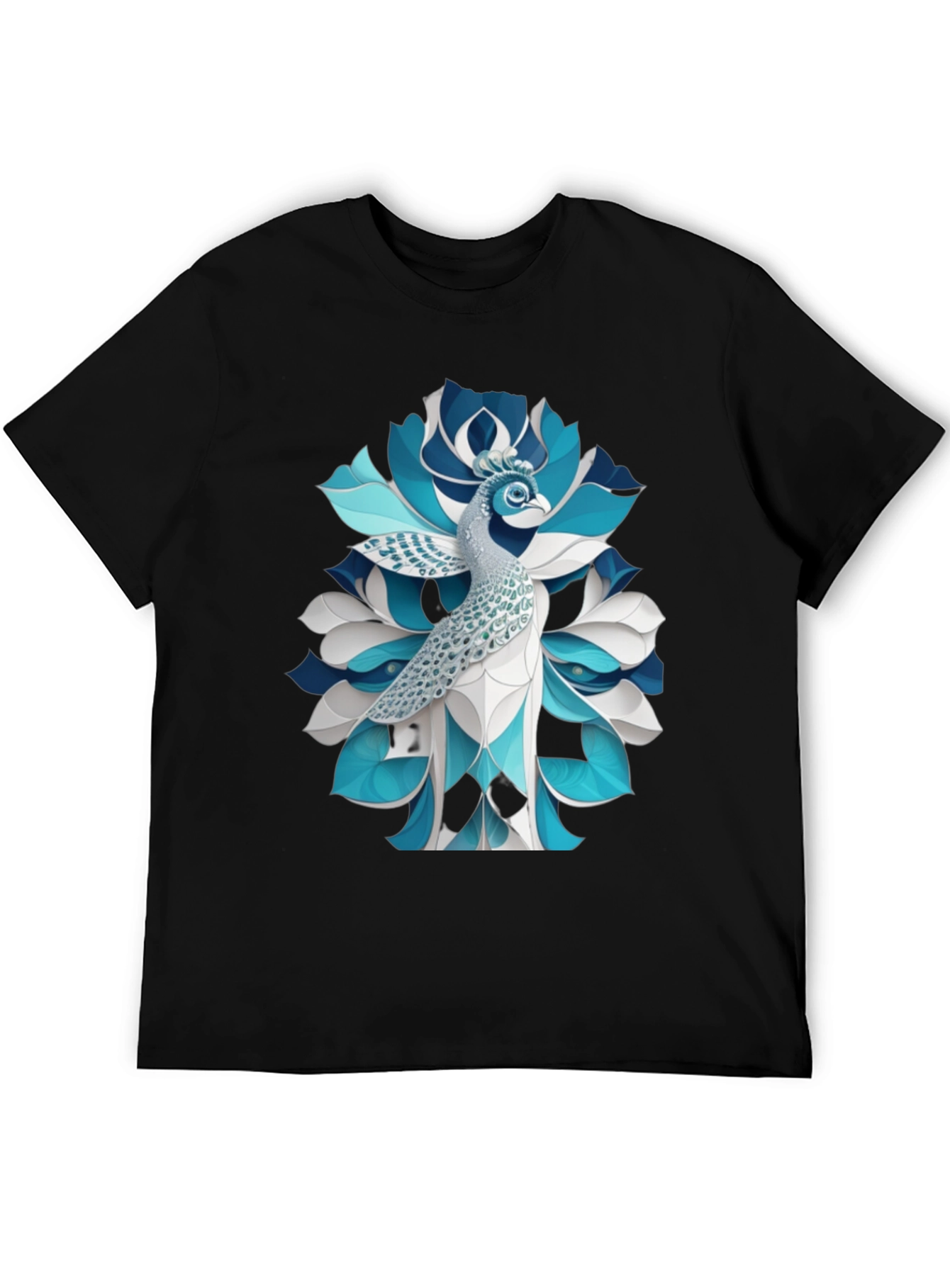 Peacock Graphic T-Shirt - Stylish Bird Tee