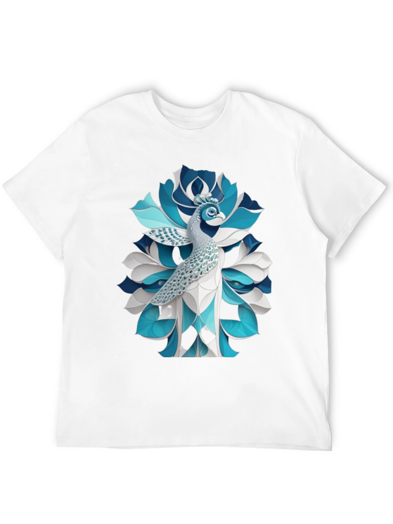 Peacock Graphic T-Shirt - Stylish Bird Tee